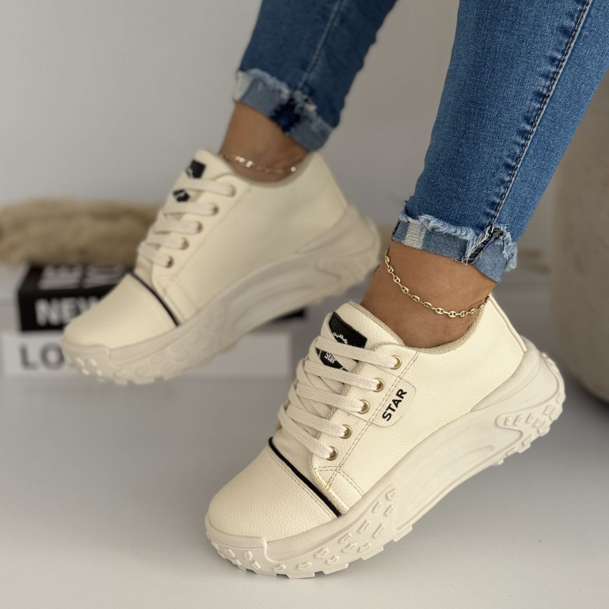 Zapatilla femenino casual plataforma